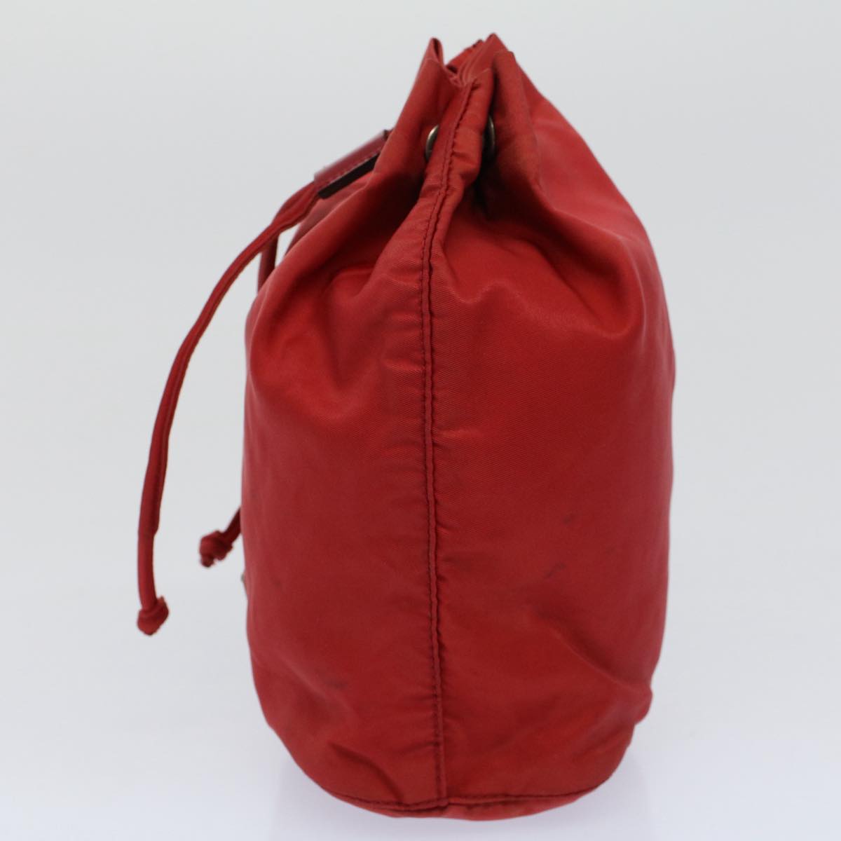 PRADA Purse Pouch Nylon Red Auth ac2424