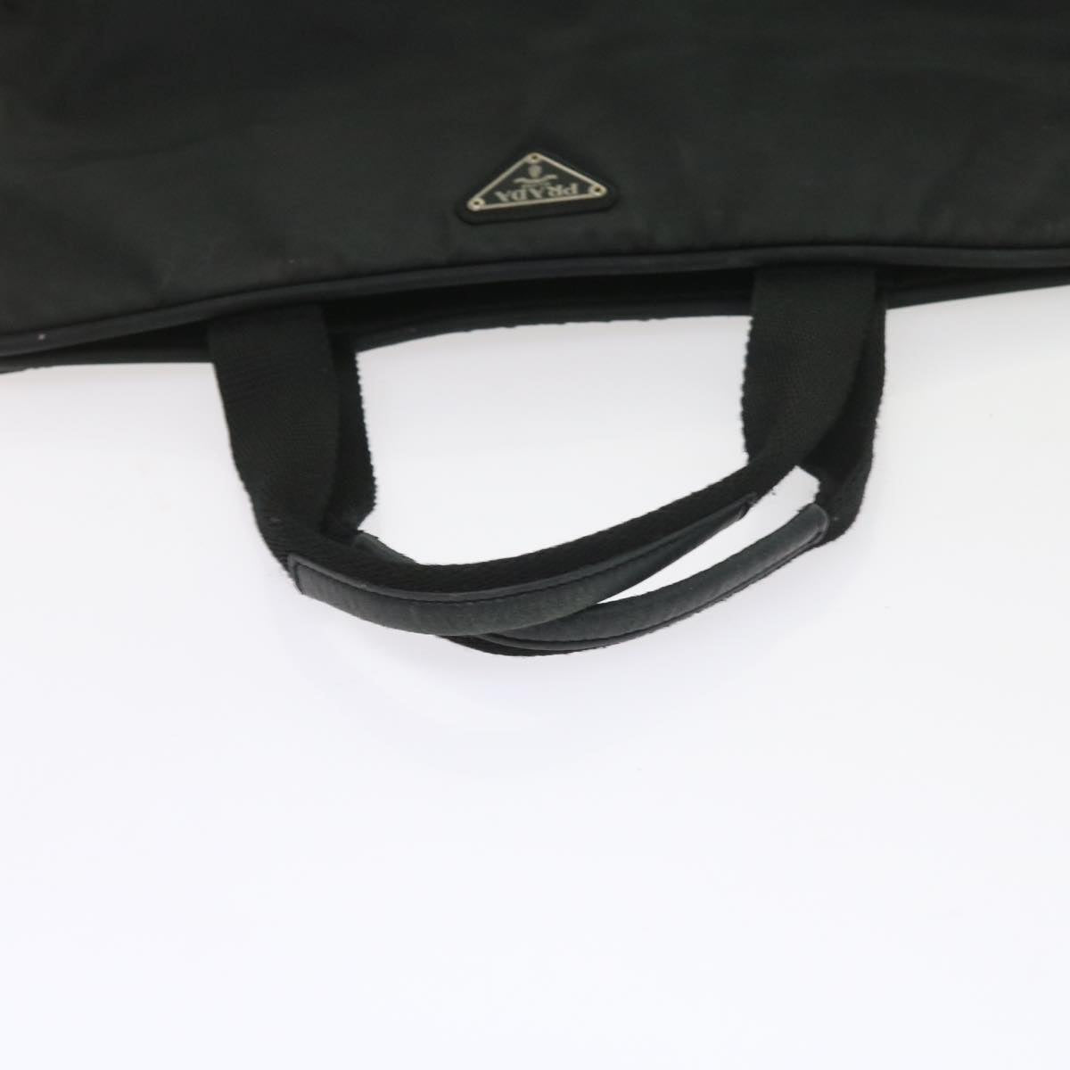 PRADA Hand Bag Nylon Black Auth ac2427