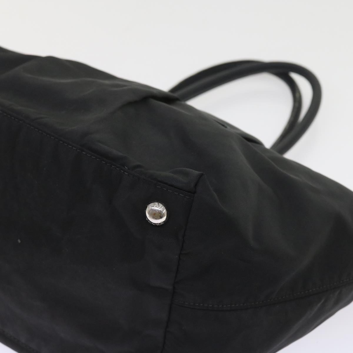 PRADA Hand Bag Nylon Black Auth ac2428