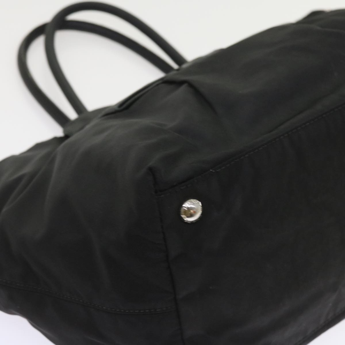 PRADA Hand Bag Nylon Black Auth ac2428