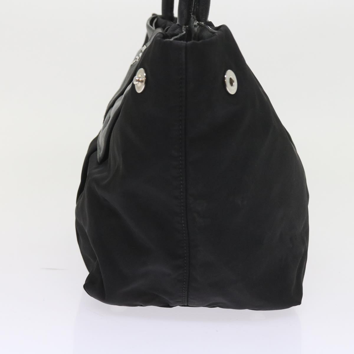 PRADA Hand Bag Nylon Black Auth ac2428