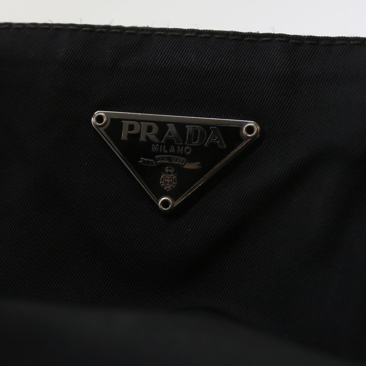 PRADA Hand Bag Nylon Black Auth ac2430