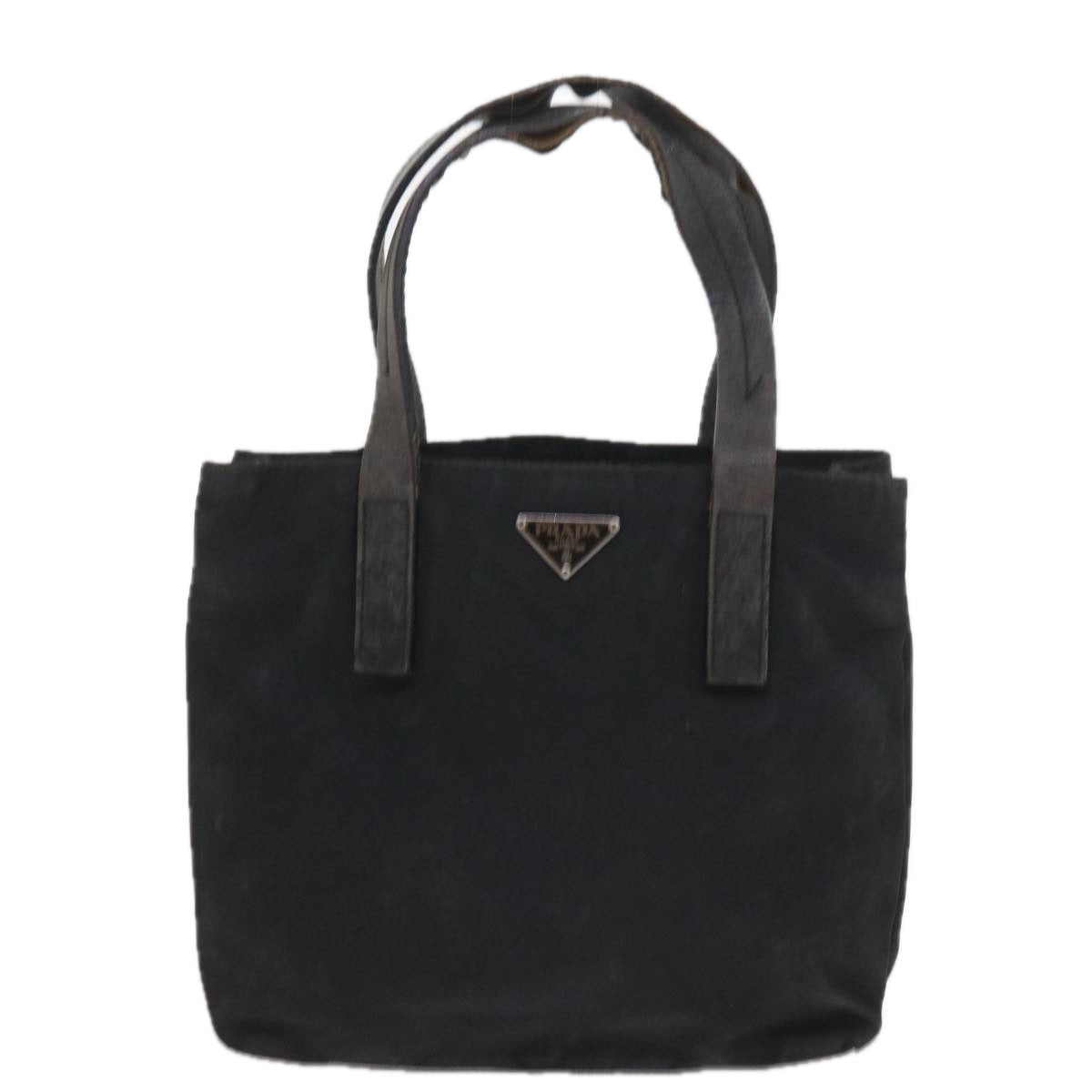 PRADA Hand Bag Nylon Black Auth ac2430