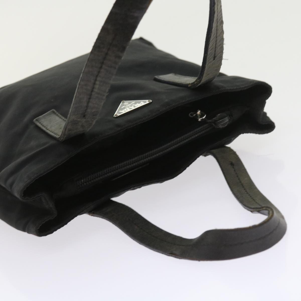 PRADA Hand Bag Nylon Black Auth ac2430