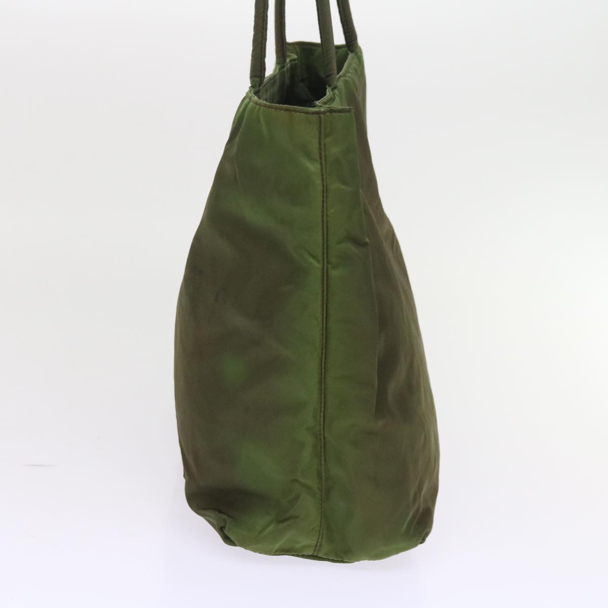 PRADA Tote Bag Nylon Khaki Auth ac2445