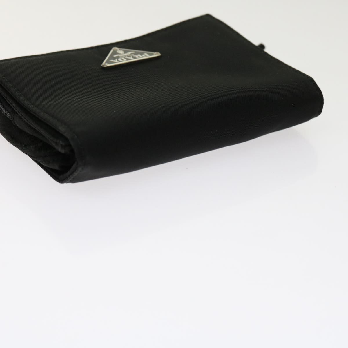 PRADA Pouch Wallet Nylon 2Set Black Auth ac2499