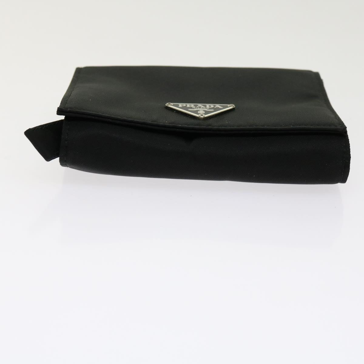 PRADA Pouch Wallet Nylon 2Set Black Auth ac2499