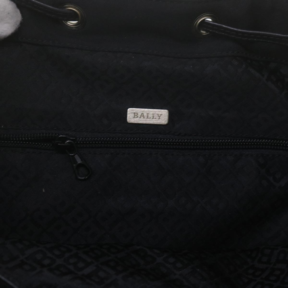 BALLY Backpack Nylon Black Auth ac2502