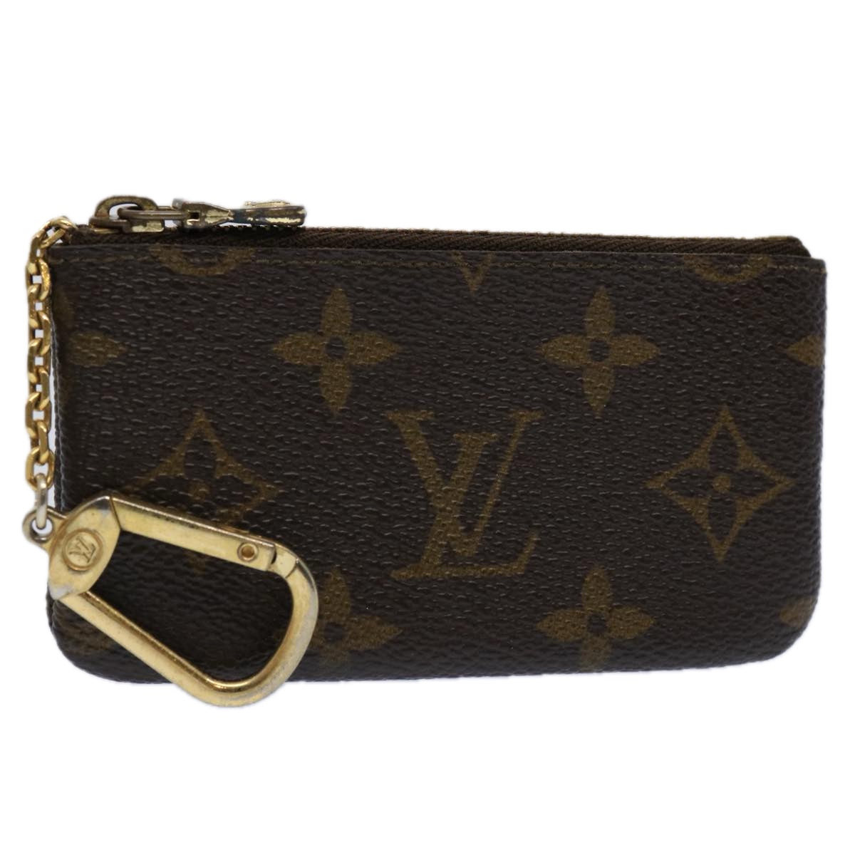 LOUIS VUITTON Monogram Pochette Cles Coin Purse M62650 LV Auth ac2552