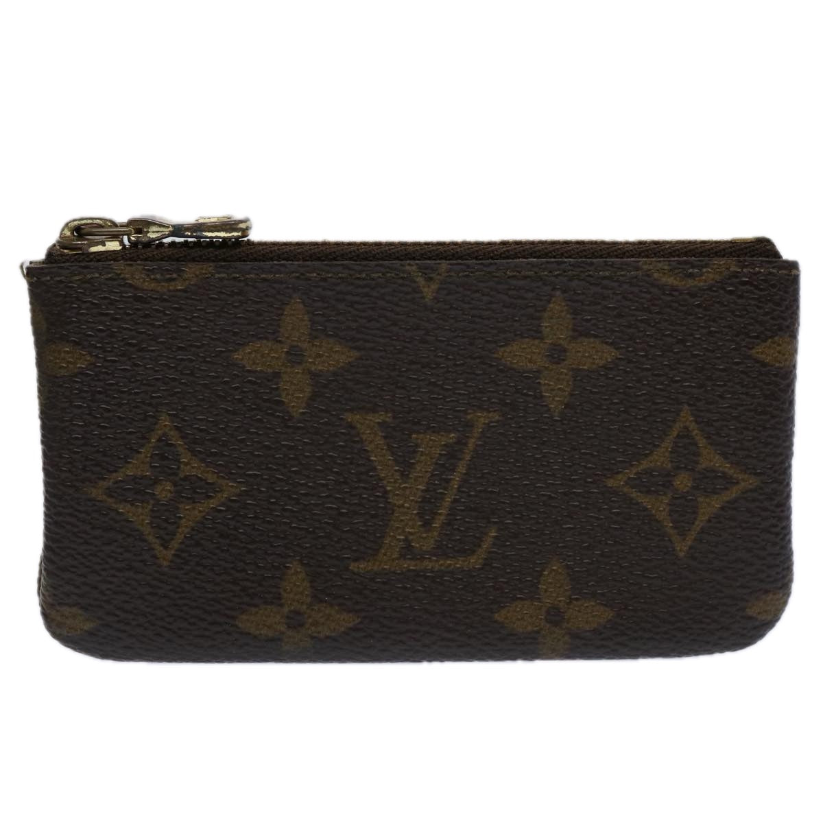 LOUIS VUITTON Monogram Pochette Cles Coin Purse M62650 LV Auth ac2552