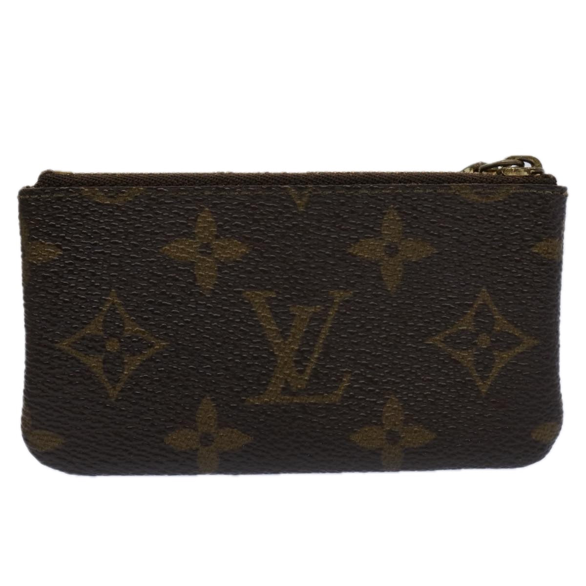 LOUIS VUITTON Monogram Pochette Cles Coin Purse M62650 LV Auth ac2552