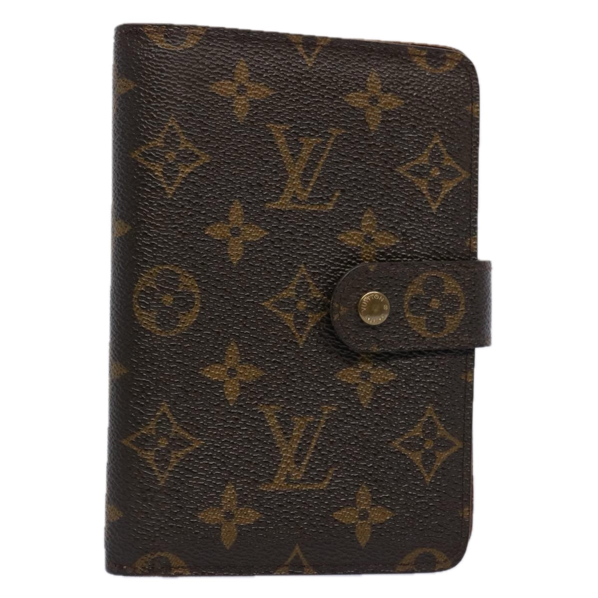 LOUIS VUITTON Monogram Porto Papie Zip Wallet M61207 LV Auth ac2553