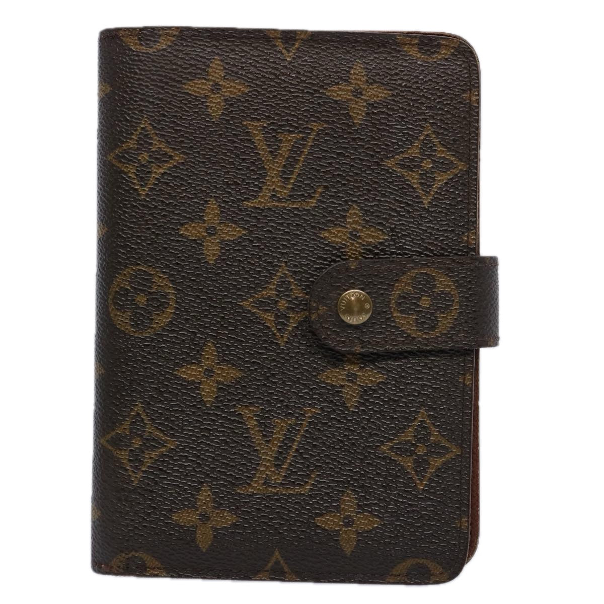 LOUIS VUITTON Monogram Porto Papie Zip Wallet M61207 LV Auth ac2553