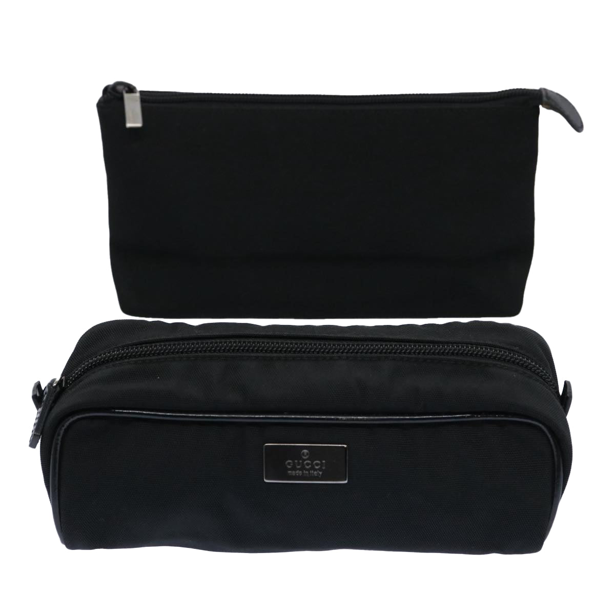 GUCCI Pouch 2Set Black Auth ac2580