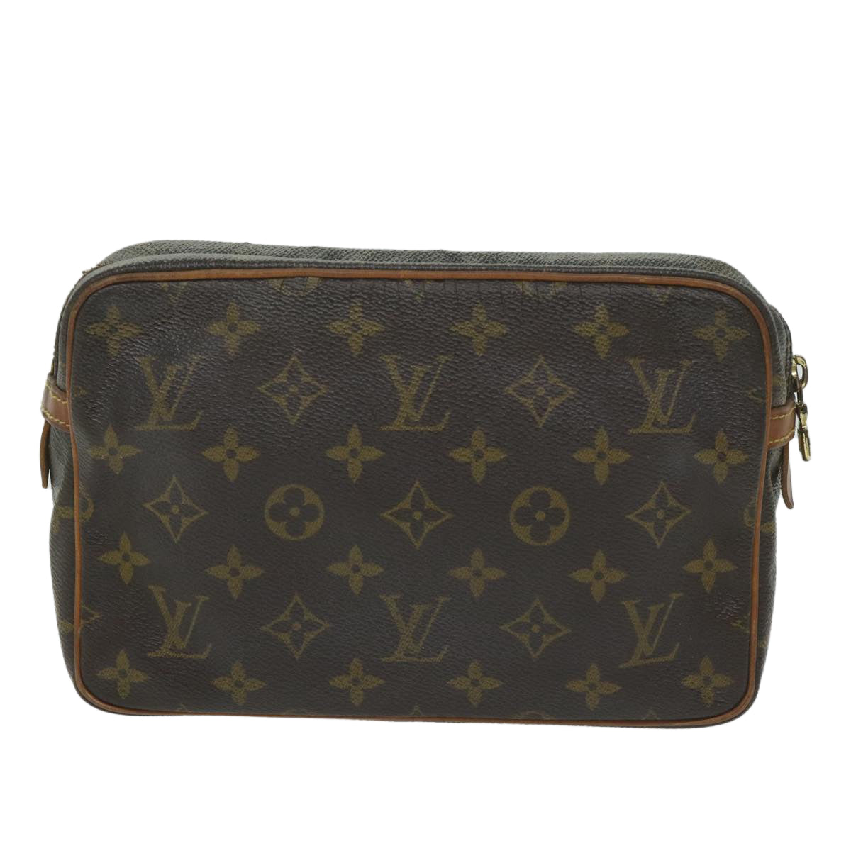 LOUIS VUITTON Monogram Compiegne 23 Clutch Bag M51847 LV Auth ac2594