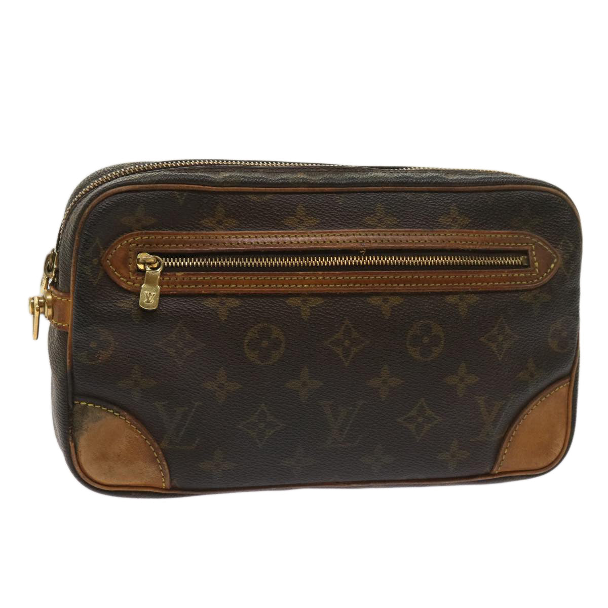 LOUIS VUITTON Monogram Marly Dragonne GM Clutch Bag M51825 LV Auth ac2642