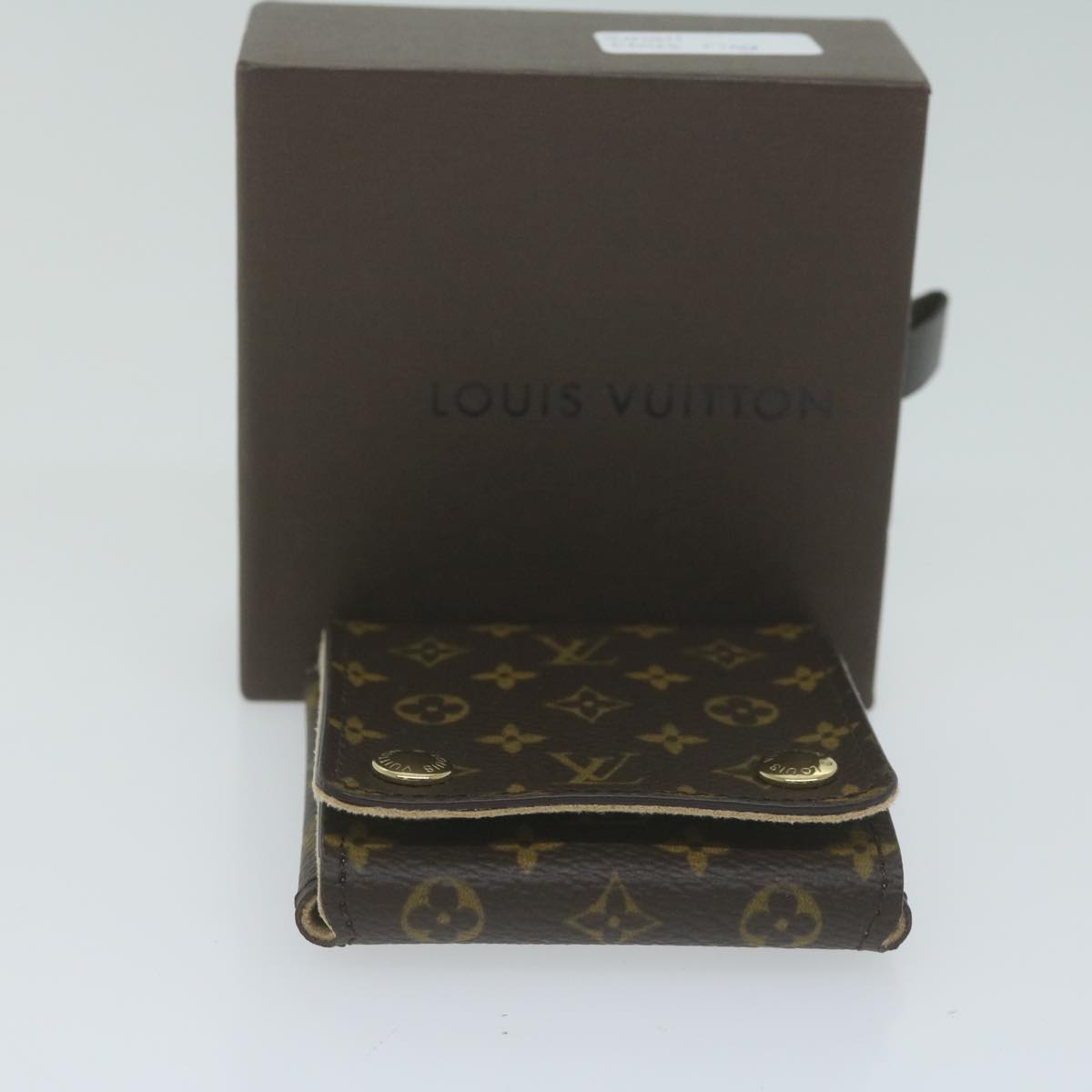 LOUIS VUITTON Monogram Jewelry Case Jewelry Box LV Auth ac2650