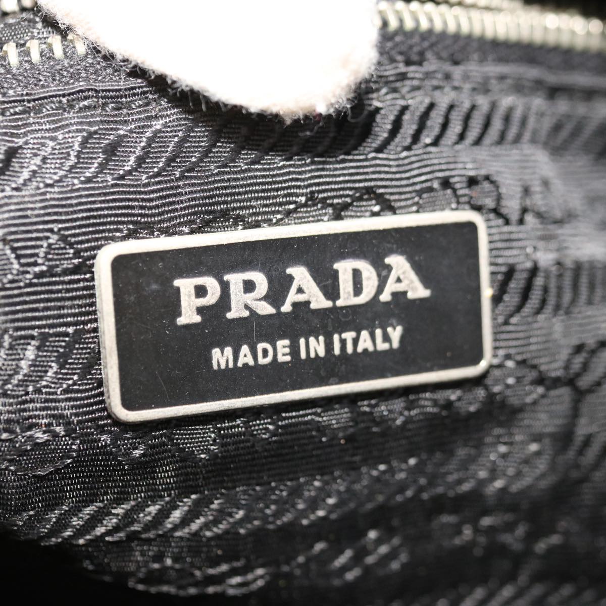 PRADA Shoulder Bag Nylon Black Auth ac2655