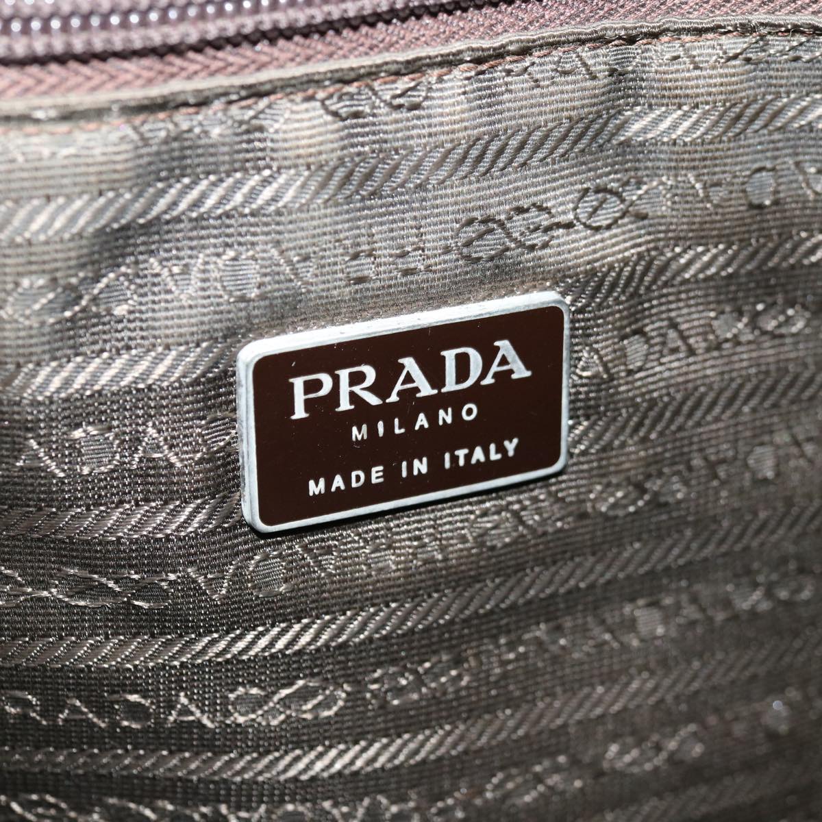 PRADA Shoulder Bag Nylon Khaki Auth ac2660