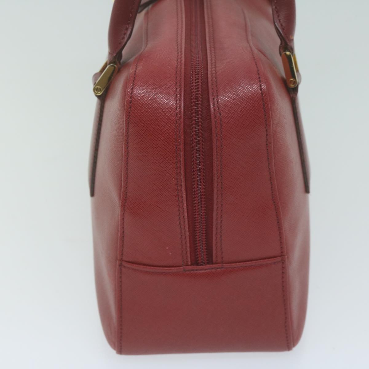 BURBERRY Shoulder Bag Leather Red Auth ac2696