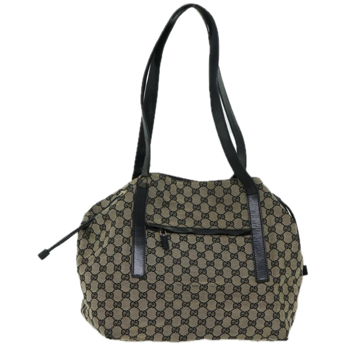 GUCCI GG Canvas Shoulder Bag Beige Auth ac2714