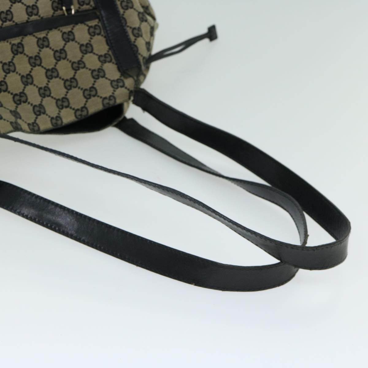 GUCCI GG Canvas Shoulder Bag Beige Auth ac2714