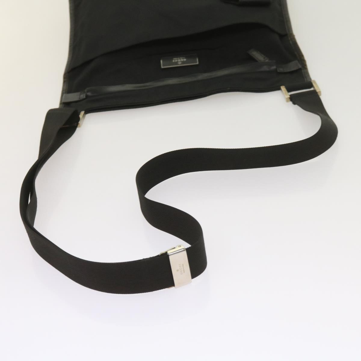 GUCCI Shoulder Bag Nylon Black Auth ac2722