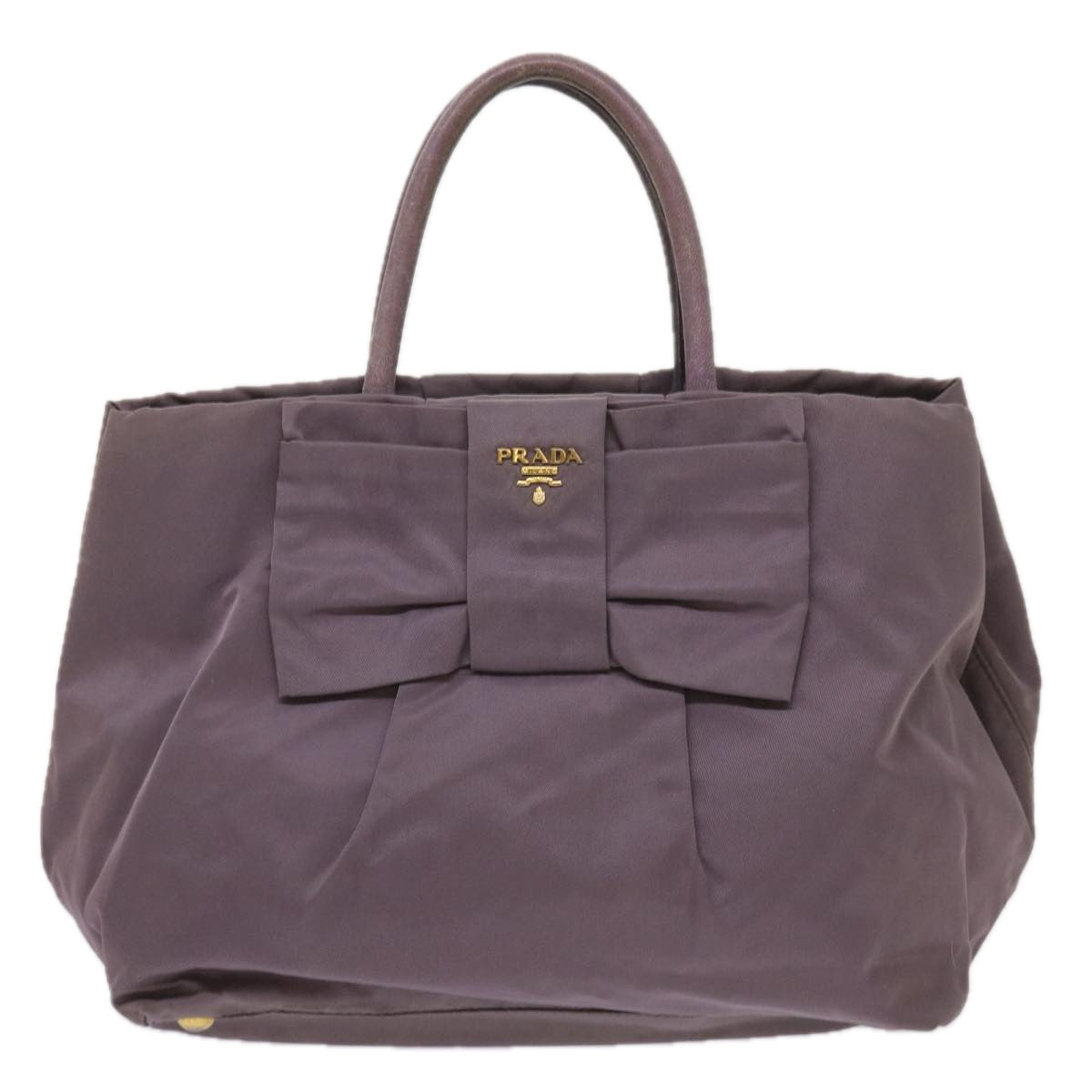 PRADA Tote Bag Nylon Purple Auth ac2733