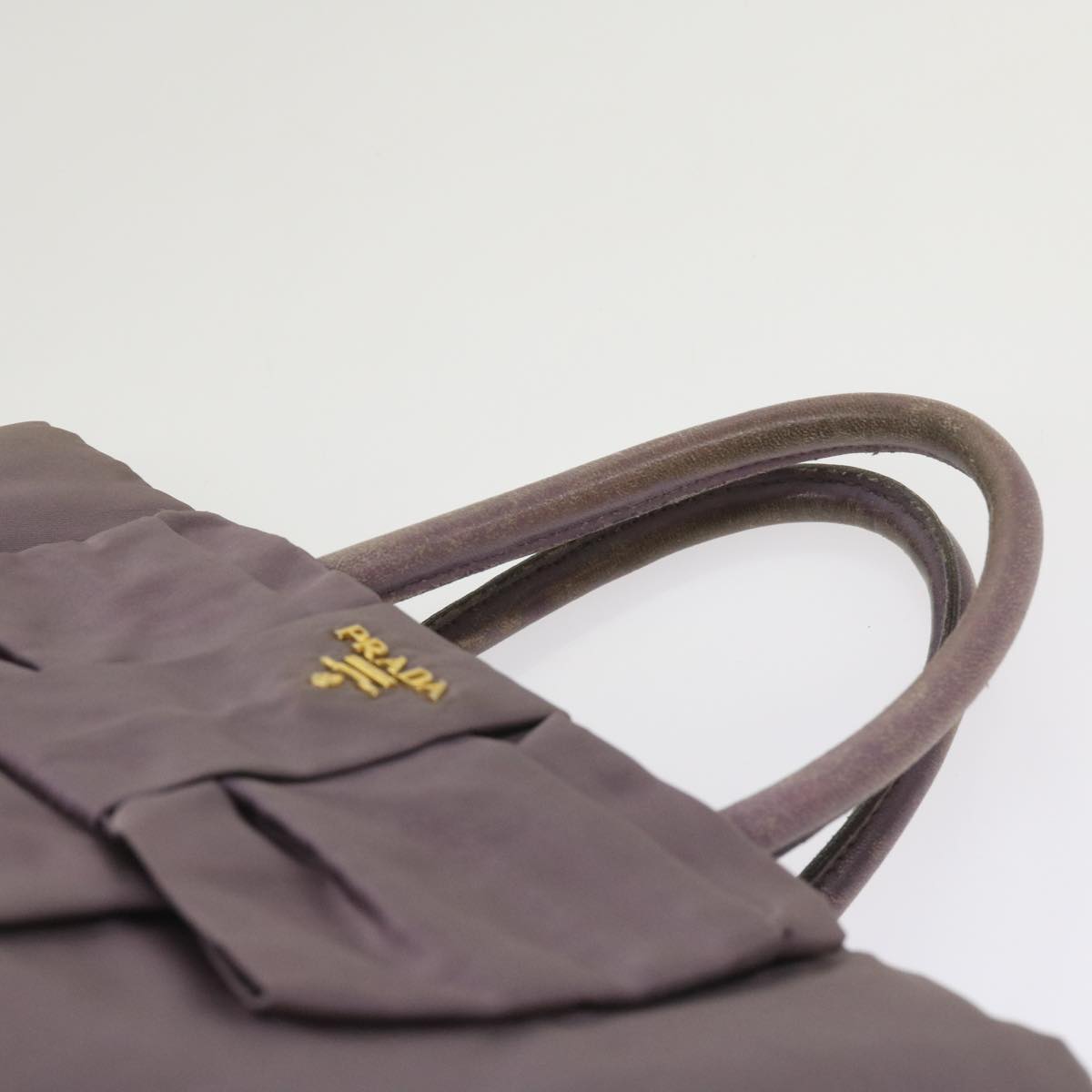 PRADA Tote Bag Nylon Purple Auth ac2733