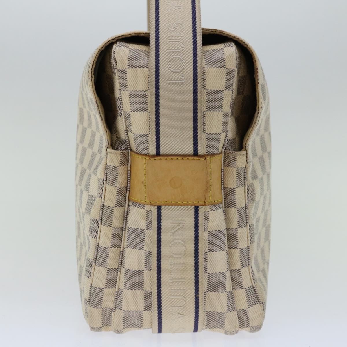 LOUIS VUITTON Damier Azur Naviglio Shoulder Bag N51189 LV Auth ac2753