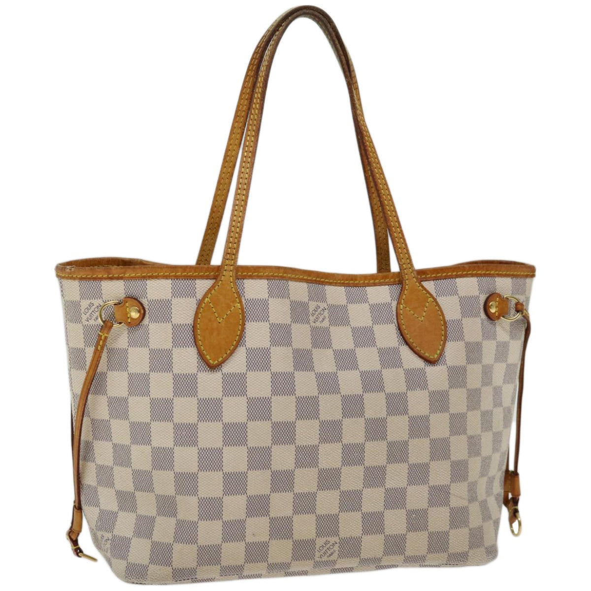 LOUIS VUITTON Damier Azur Neverfull PM Tote Bag N41362 LV Auth ac2755