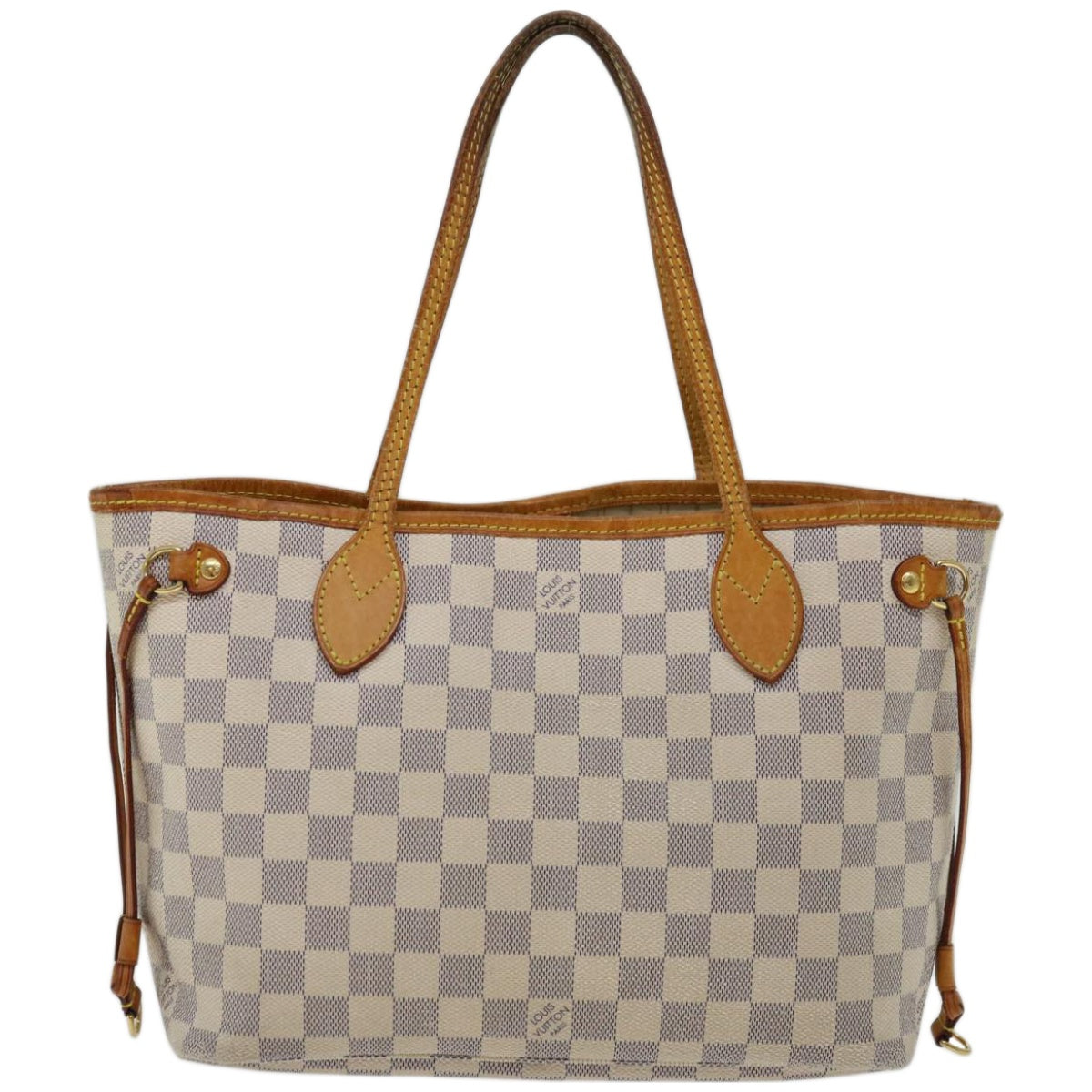 LOUIS VUITTON Damier Azur Neverfull PM Tote Bag N41362 LV Auth ac2755