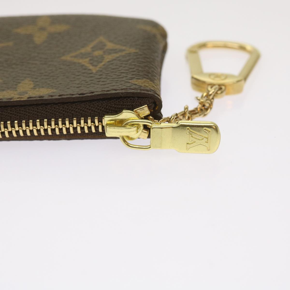 LOUIS VUITTON Monogram Groom Pochette Cles Coin Purse Jaune M60033 Auth ac2759