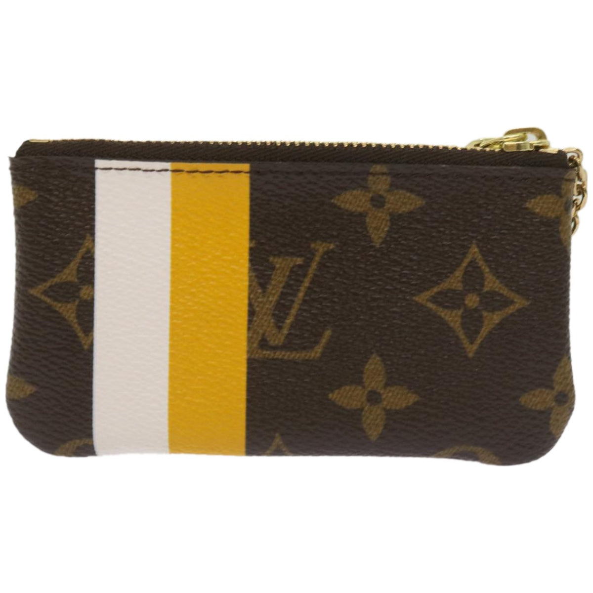 LOUIS VUITTON Monogram Groom Pochette Cles Coin Purse Jaune M60033 Auth ac2759