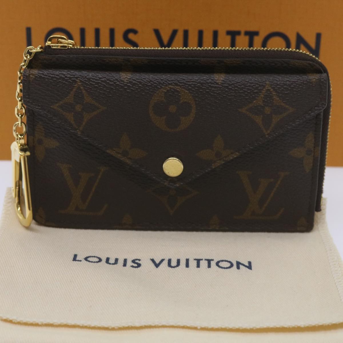 LOUIS VUITTON Monogram Porte Cartes Recto Verso Coin Purse M69431 LV Auth ac2762