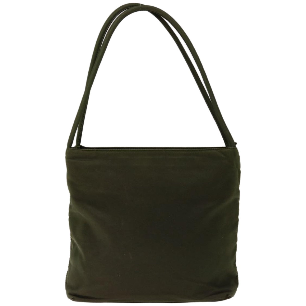 PRADA Tote Bag Nylon Green Auth ac2766