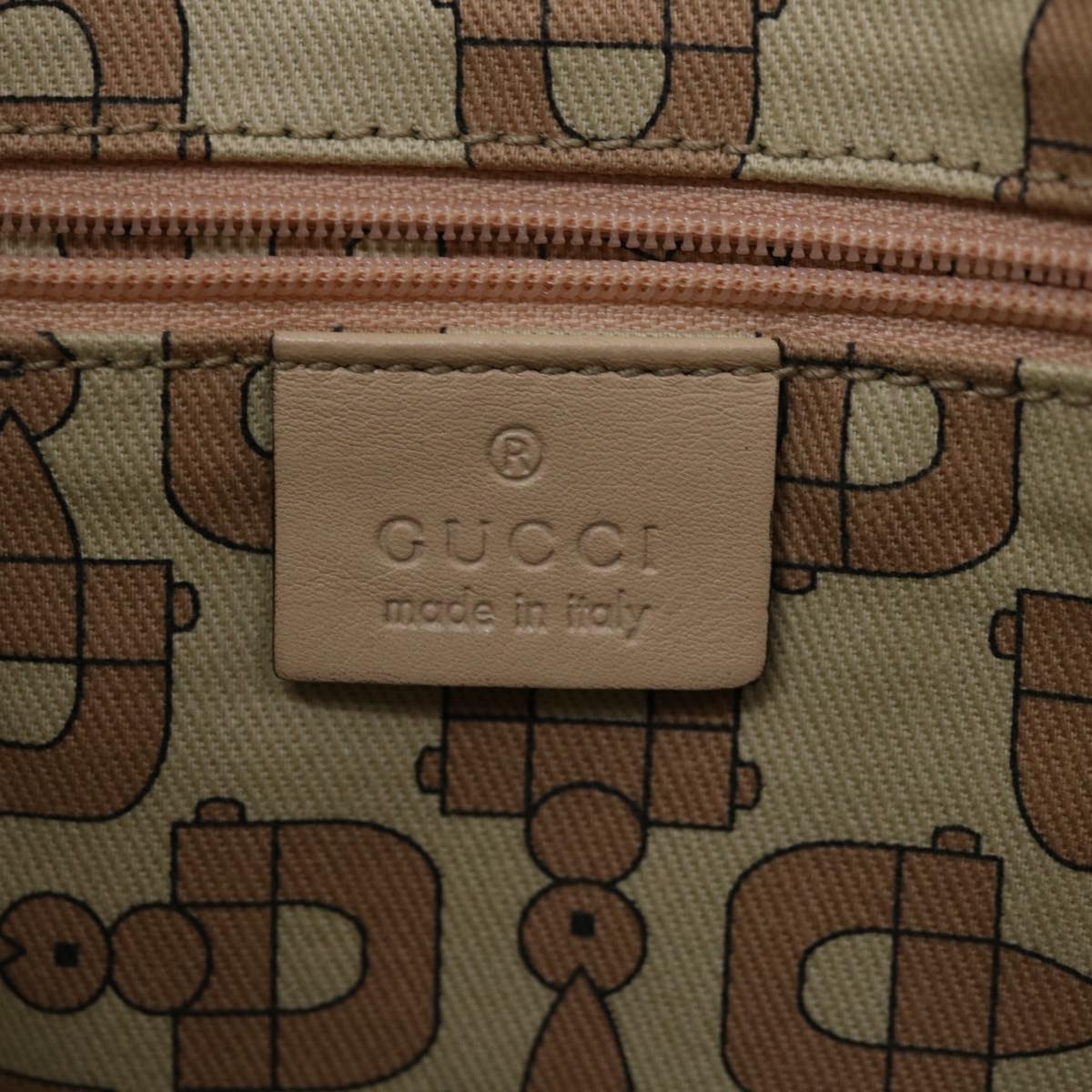 GUCCI GG Canvas Guccissima Tote Bag Beige 141472 Auth ac2799