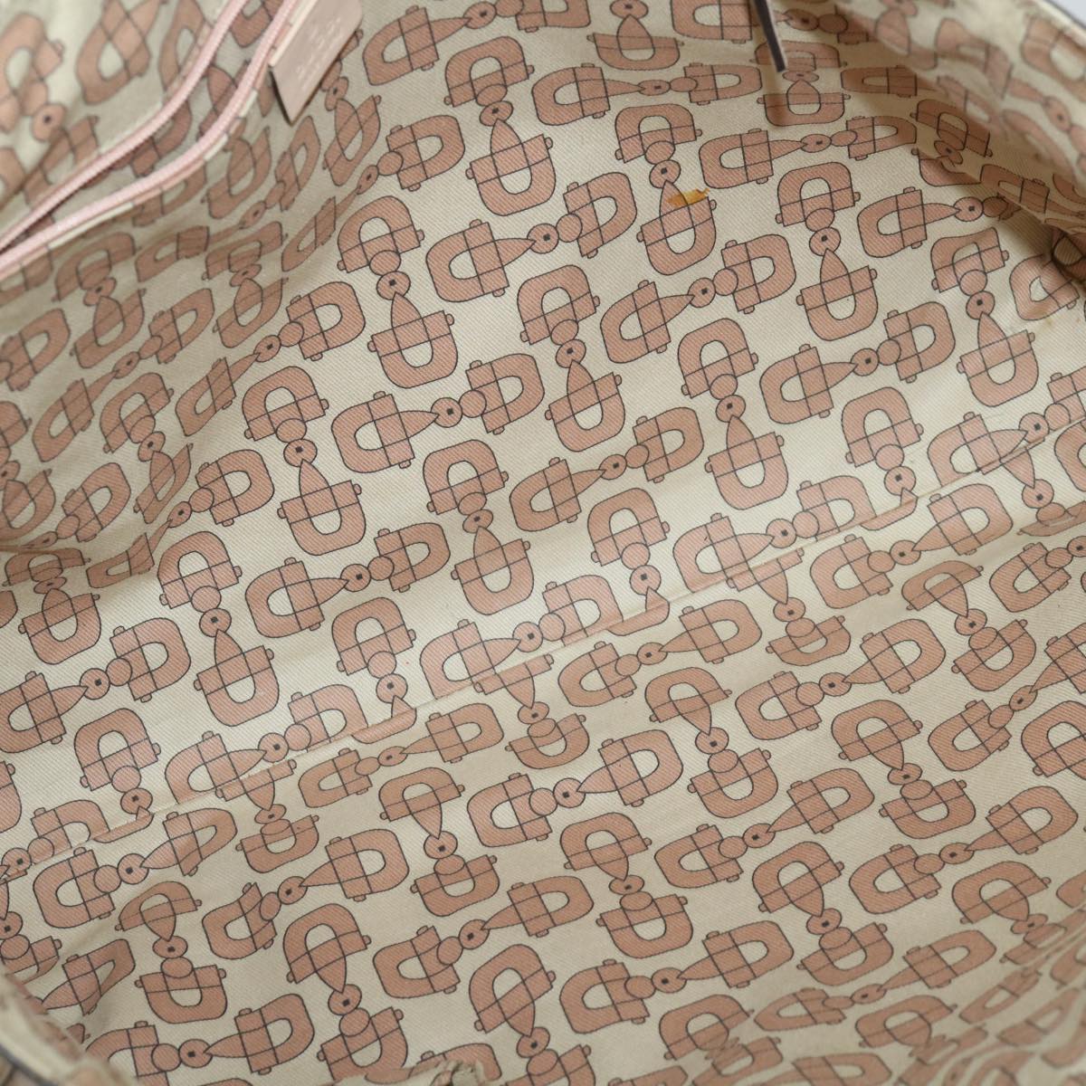 GUCCI GG Canvas Guccissima Tote Bag Beige 141472 Auth ac2799