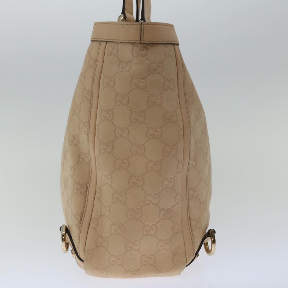 GUCCI GG Canvas Guccissima Tote Bag Beige 141472 Auth ac2799