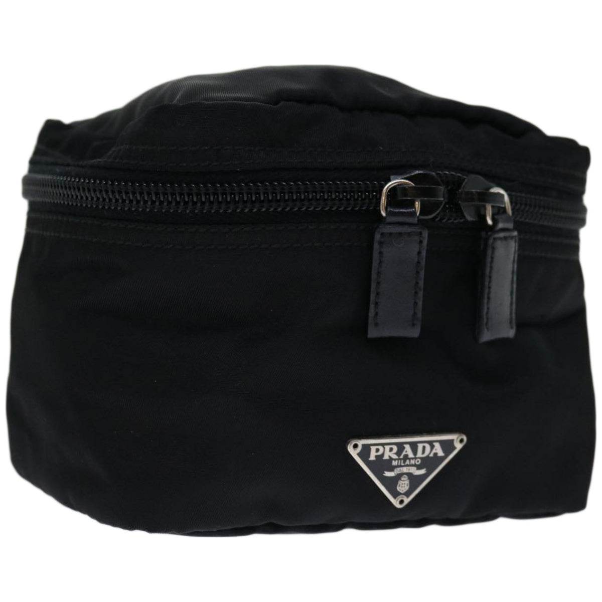 PRADA Pouch Nylon Black Auth ac2802