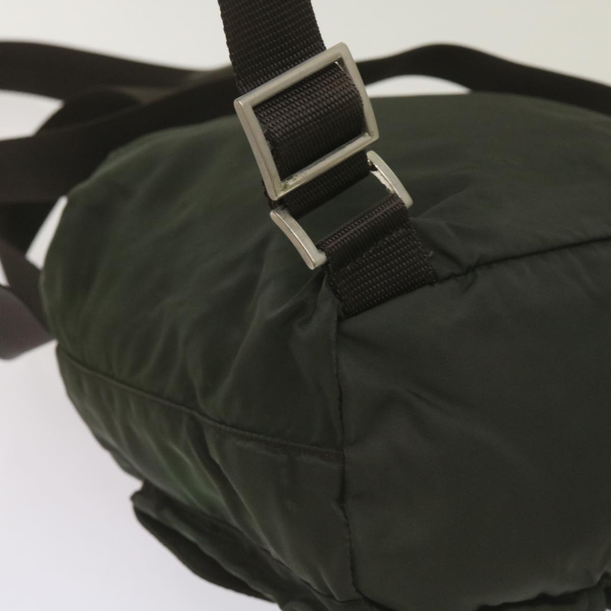 PRADA Backpack Nylon Green Auth ac2808