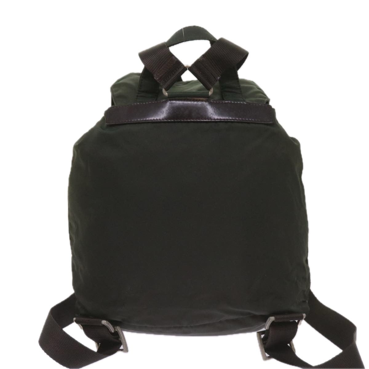 PRADA Backpack Nylon Green Auth ac2808