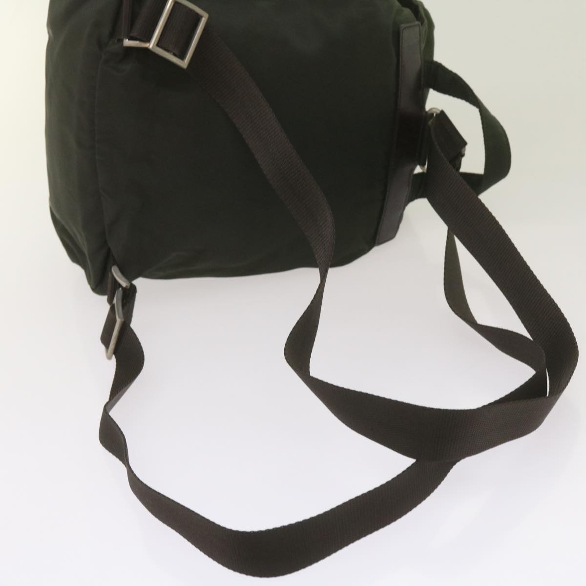 PRADA Backpack Nylon Green Auth ac2808