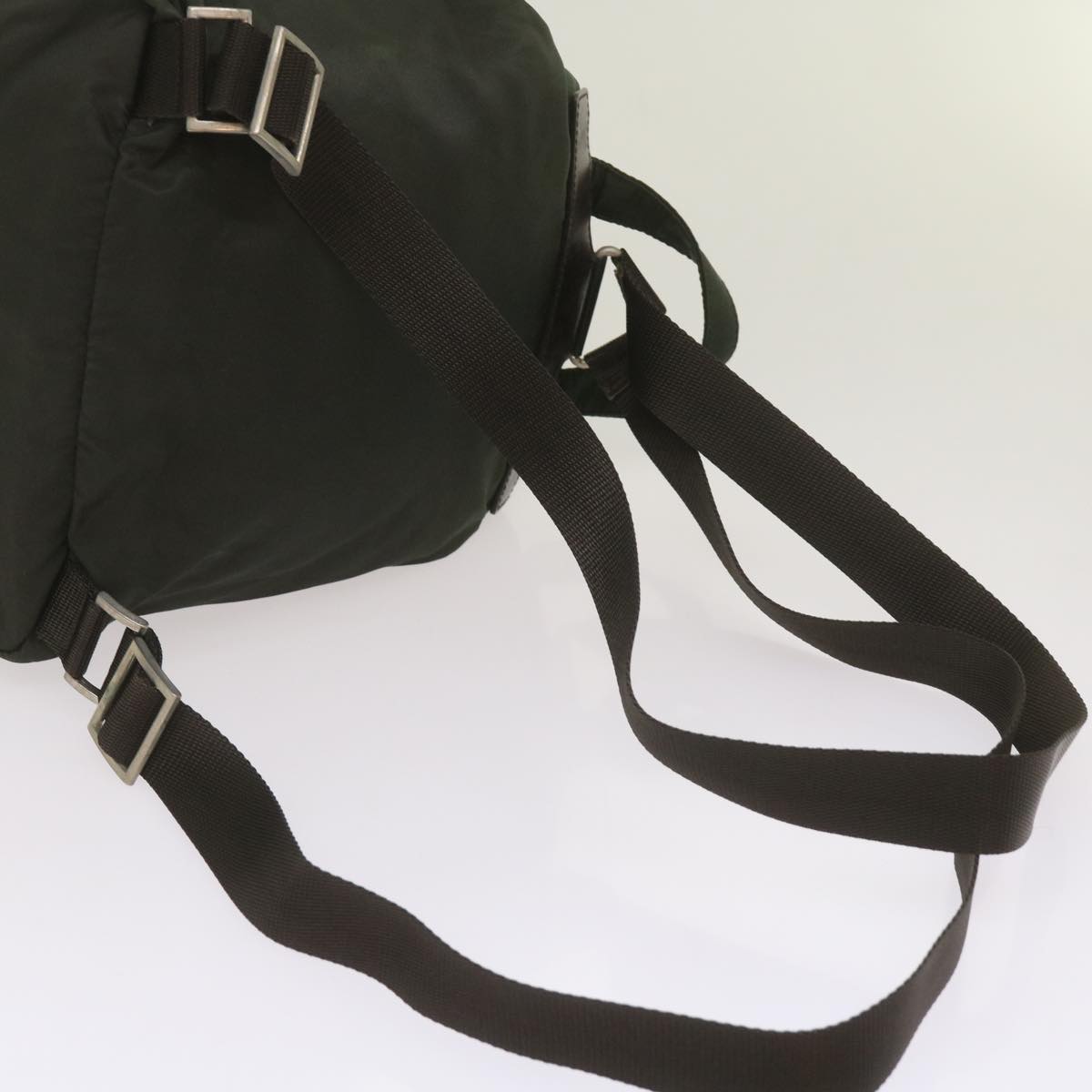 PRADA Backpack Nylon Green Auth ac2808