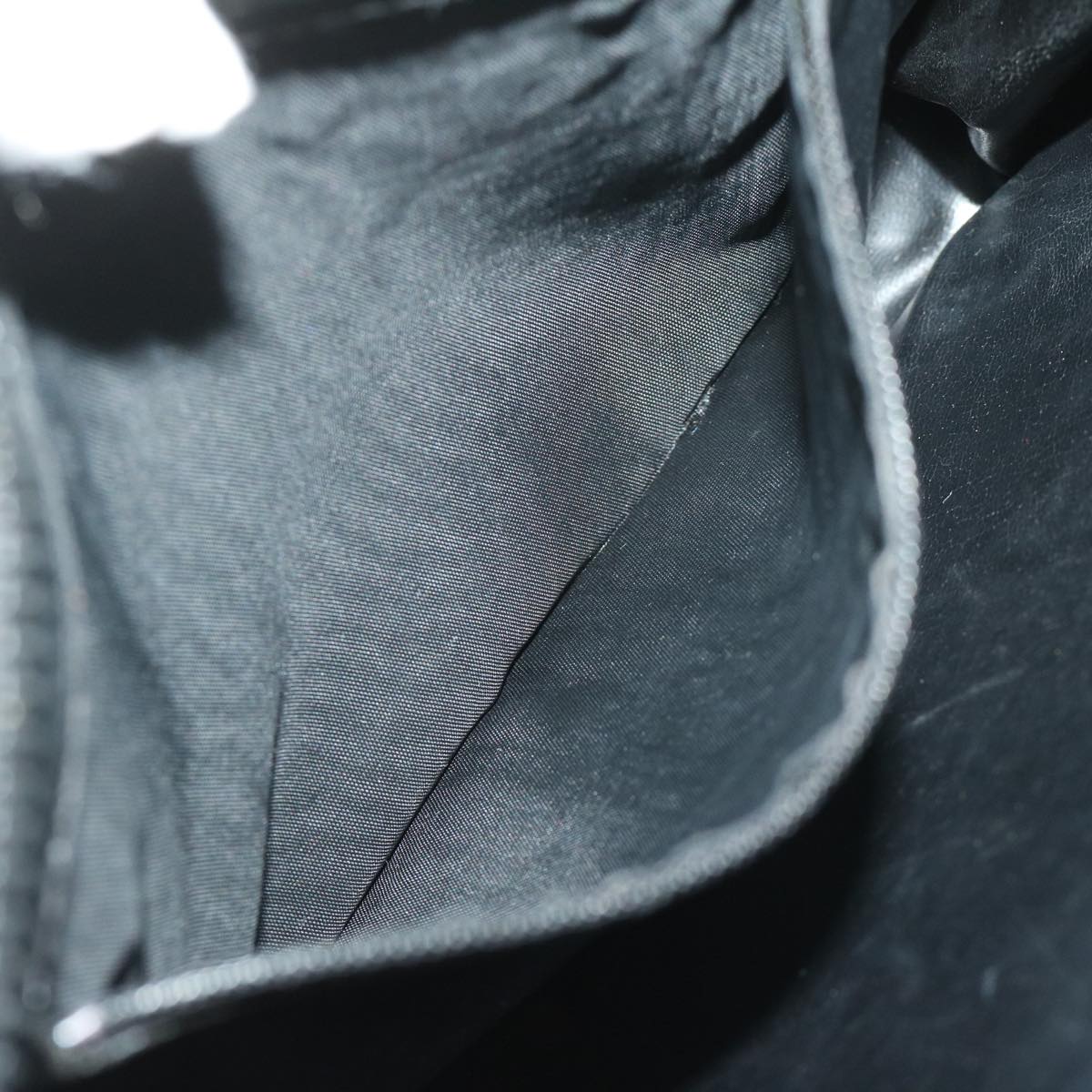 CELINE C Macadam Canvas Clutch Bag Black Auth ac2823