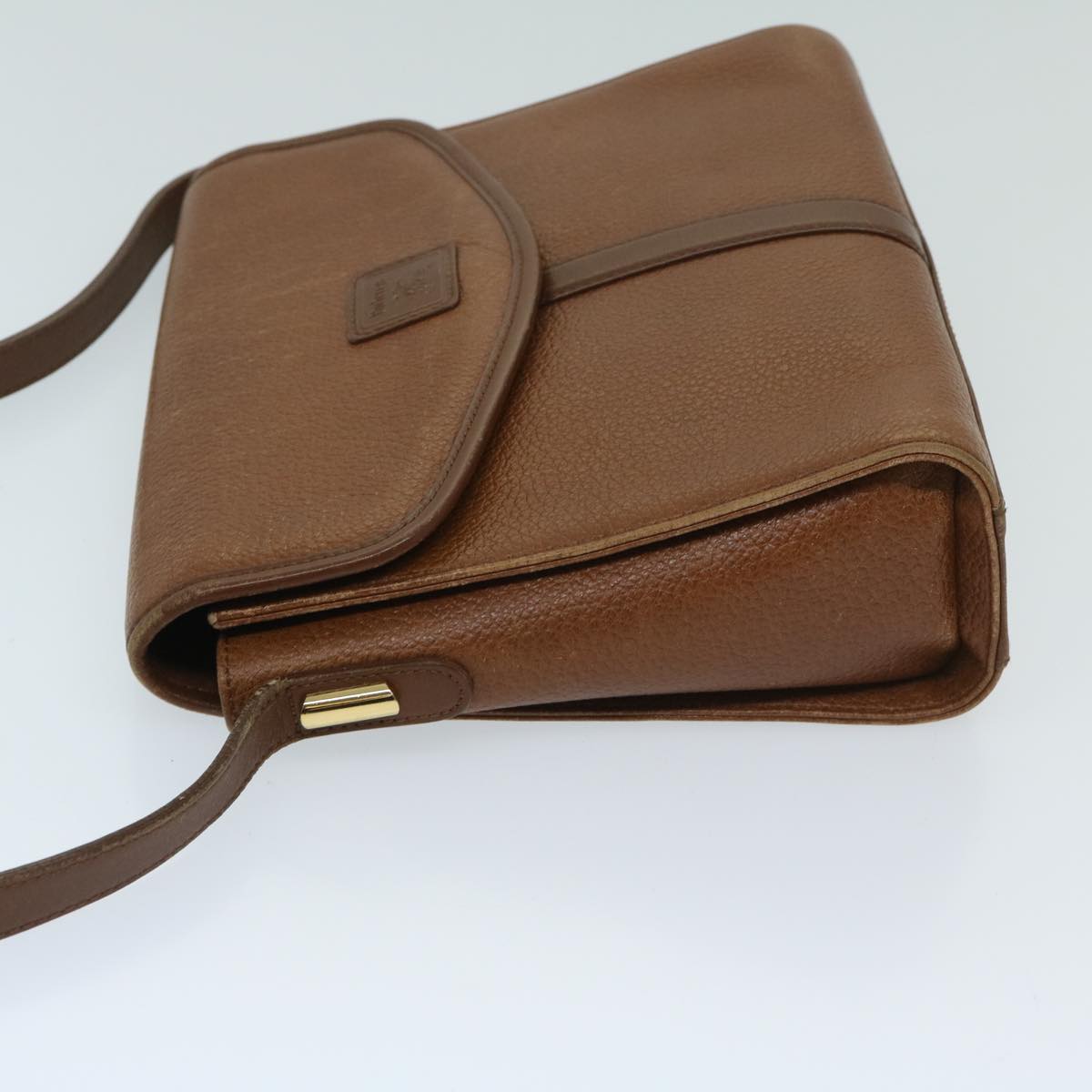 Burberrys Shoulder Bag Leather Brown Auth ac2838