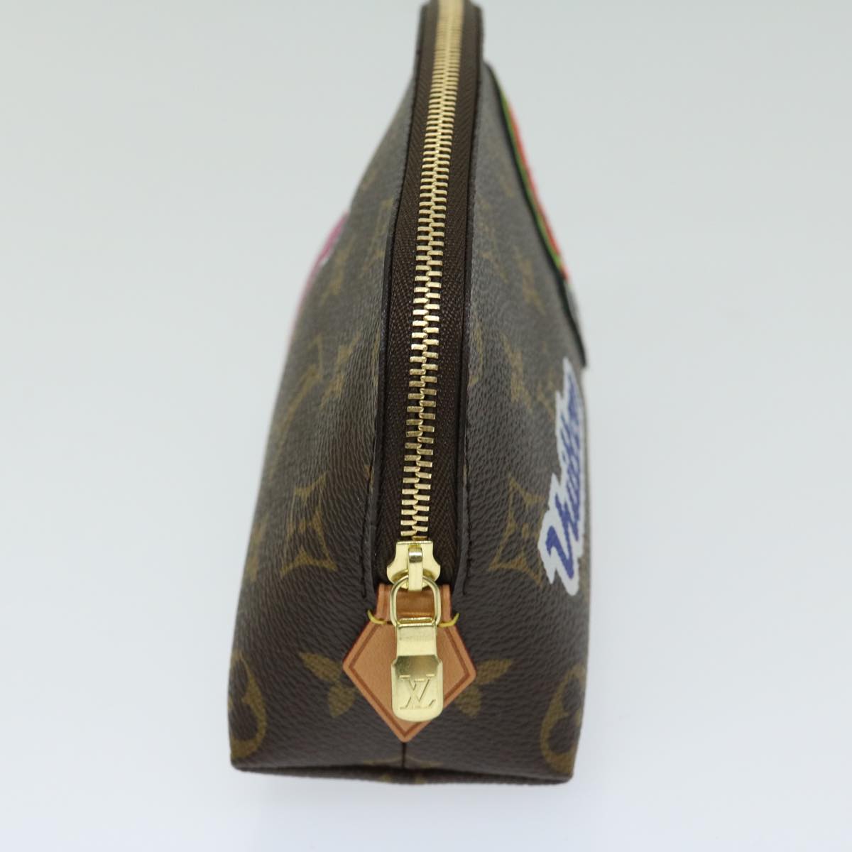 LOUIS VUITTON Monogram LV Story Pochette Cosmetic PM Pouch M43998 Auth ac2841AM
