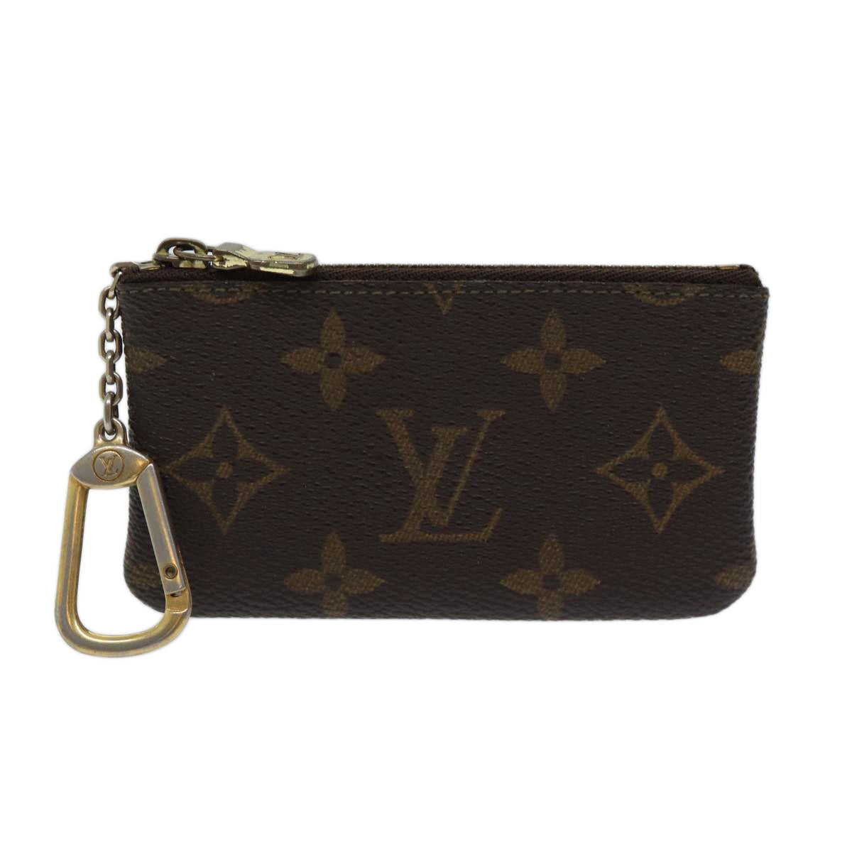 LOUIS VUITTON Monogram Pochette Cles Coin Purse M62650 LV Auth ac2877