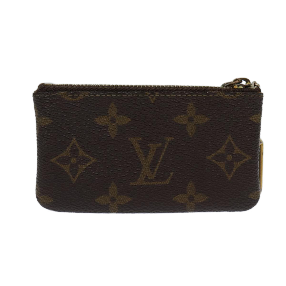 LOUIS VUITTON Monogram Pochette Cles Coin Purse M62650 LV Auth ac2877