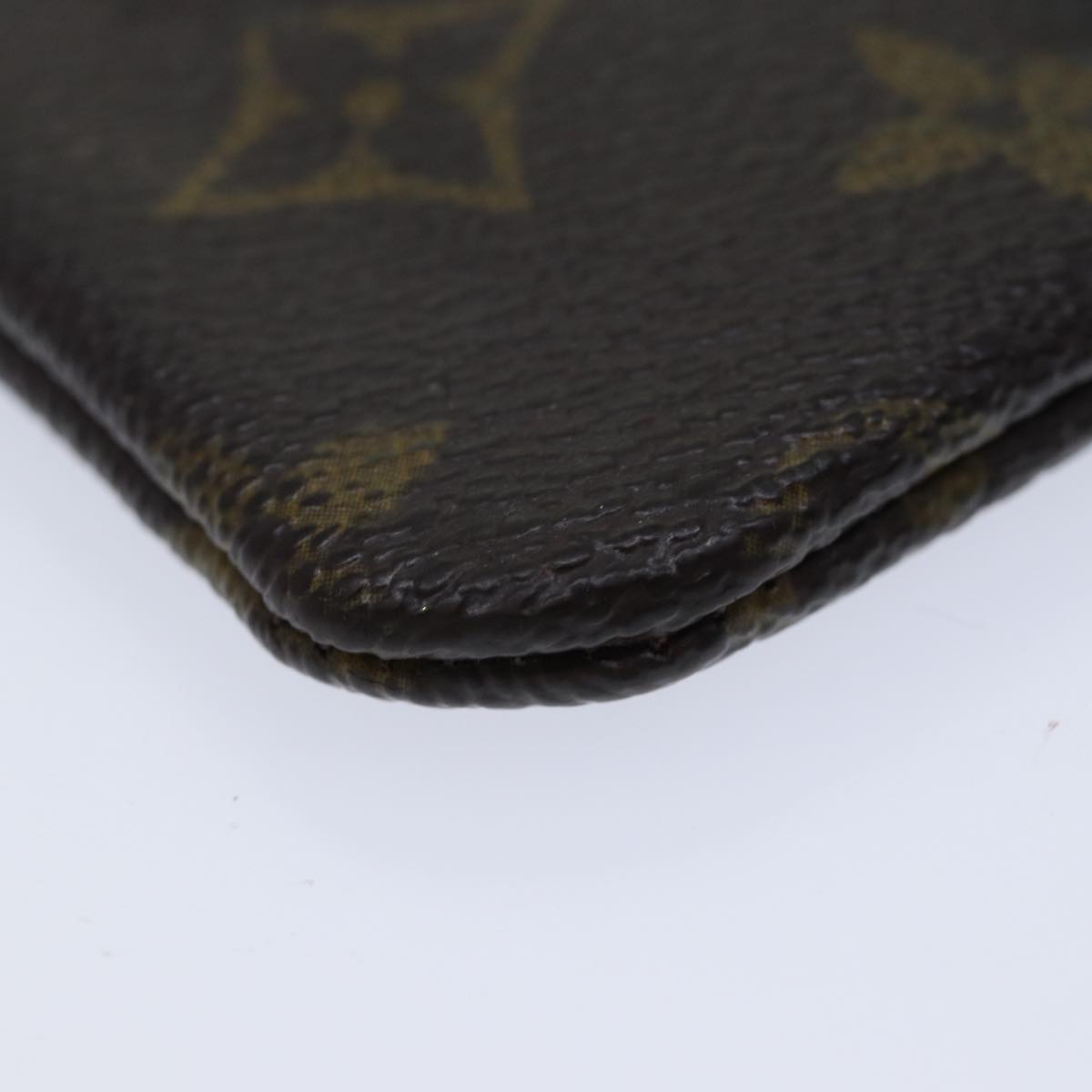 LOUIS VUITTON Monogram Pochette Cles Coin Purse M62650 LV Auth ac2878